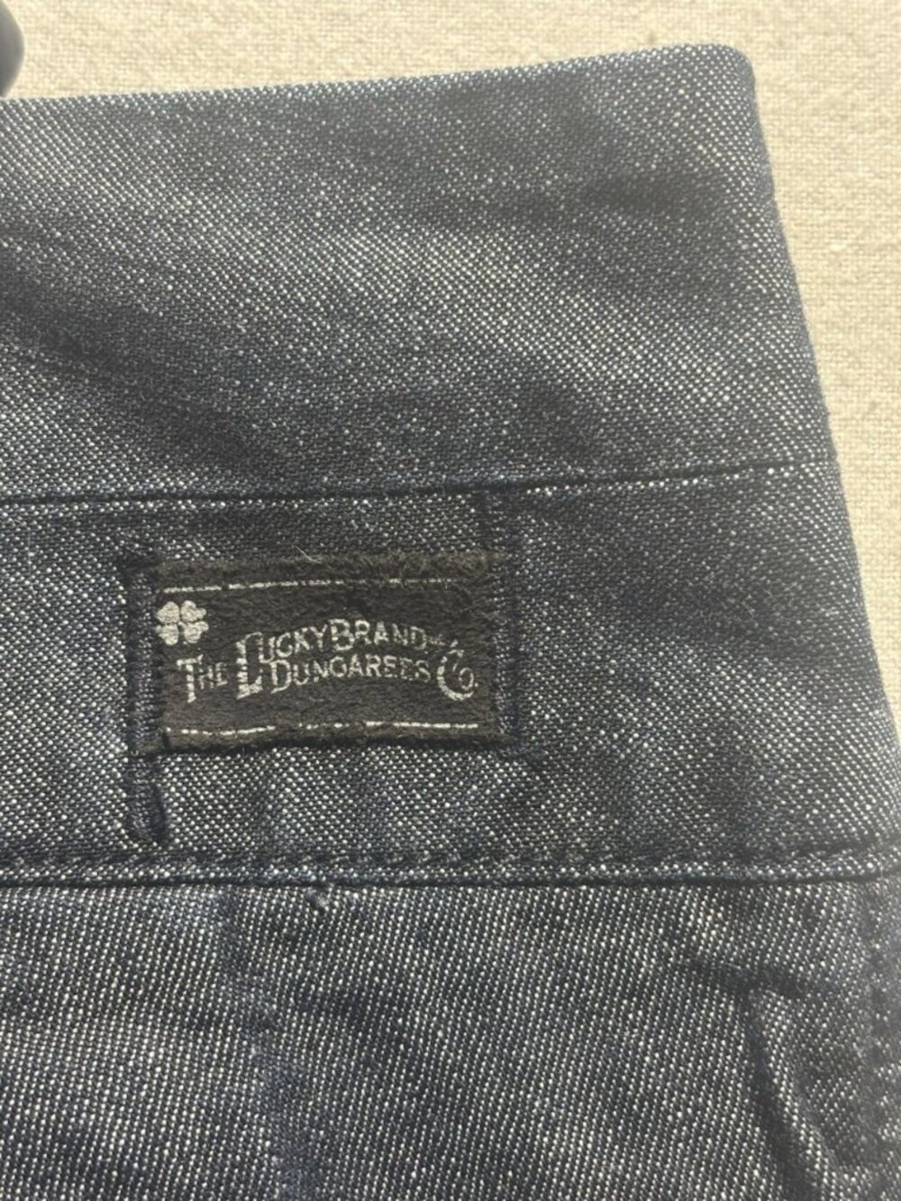 Lucky Brand Dungarees Womens 8/29 Wide Leg Trouser Jeans Dark Wash Made USA - Picture 6 of 12
